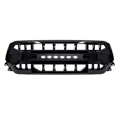 American Modified Armor Grille W/Off-Road Lights Glossy Black - AMFMEA00112