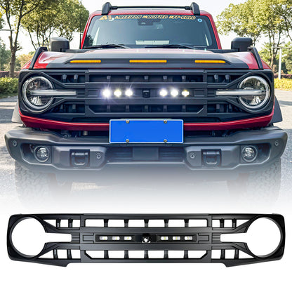 American Modified Armor Grille W/ Off-Road Lights & Camera Bracket - AMFMEA00116