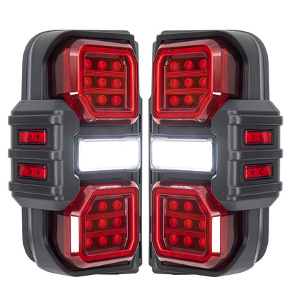 American Modified Raptor Style LED Tail Lights; Black Housing; Red Lens - AMFMEC00202