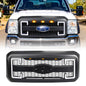 American Modified Raptor Style Mesh Grille With Amber Lights DRL Signal Lights And Emblem Base - AMFMFA00130