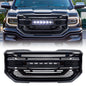American Modified Armor Grille With Off-Road Lights - Glossy Black - AMGMAA00102