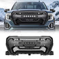 American Modified Armor Grille W/ LED Off-Road Lights Outside Surround And Front Camera Bracket Matte Black - AMGMAA00107