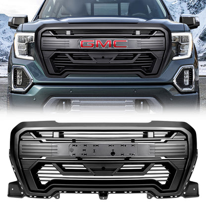 American Modified Armor Grille W/ Emblem Base Outside Surround And Front Camera Bracket Matte Black - AMGMAA00110
