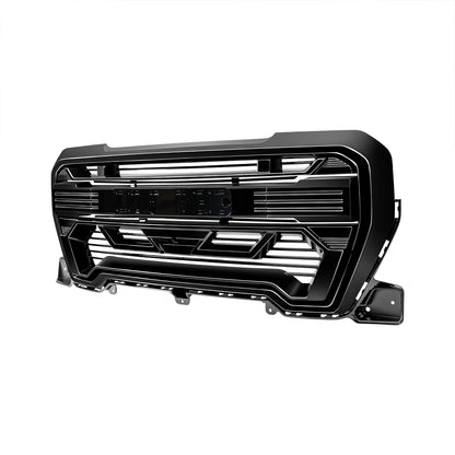 American Modified Armor Grille W/ Emblem Base Outside Surround And Front Camera Bracket Glossy Black - AMGMAA00111