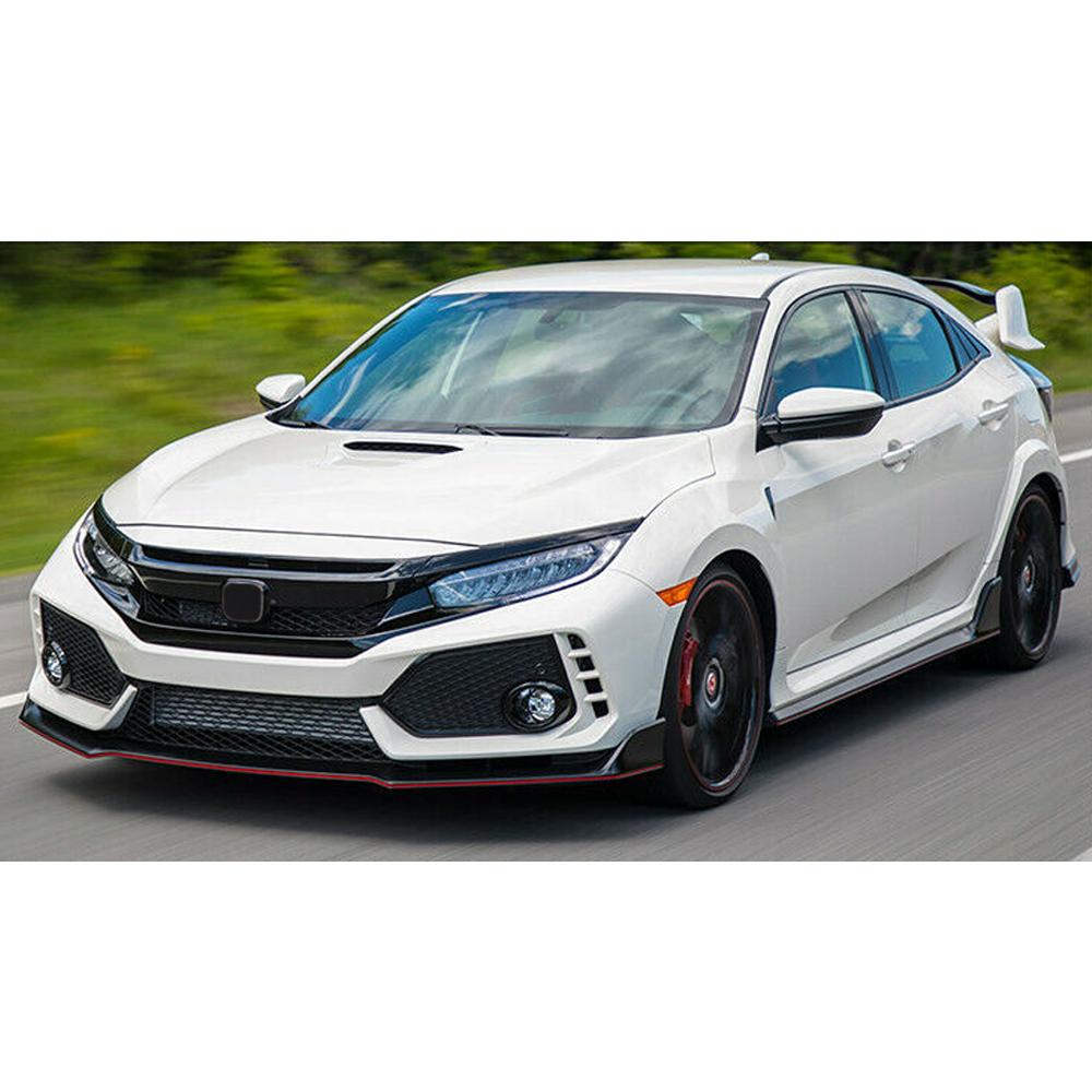 American Modified Type R Style Conversion Front Bumper W/ Grille Matte Black - AMHMAA01119