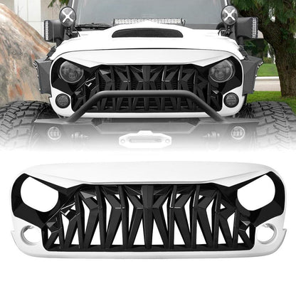 American Modified Shark Grille - White Surround And Black Insert - AMJPAA00111