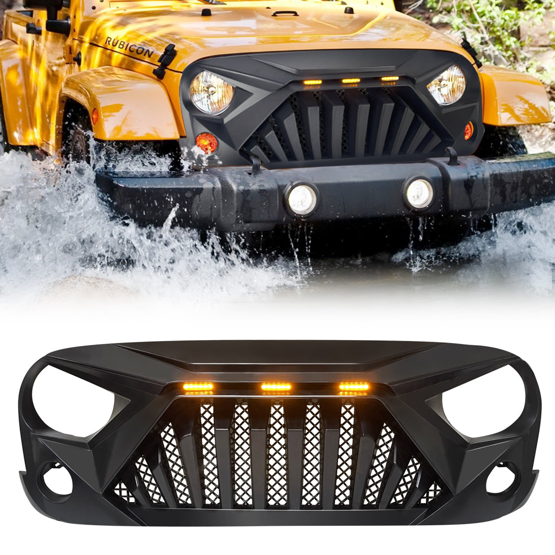 American Modified Goliath Grille With LED Amber Lights - AMJPAA00122