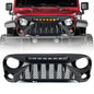 American Modified Gladiator Grille W/ LED Off-Road Lights Glossy Black - AMJPAA00124