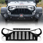 American Modified Gladiator Grille With LED Off-Road Lights - Black And White - AMJPAA00128