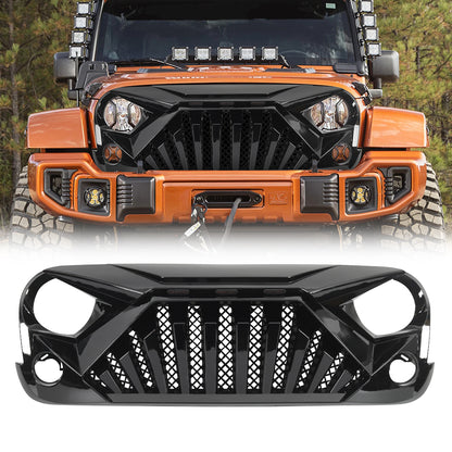 American Modified Goliath Grille With LED Amber Lights - Glossy Black - AMJPAA00129