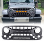 American Modified Armor Grille With Amber Lights - Matte Black - AMJPAA00134