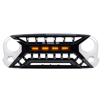 American Modified Armor Grille W/ LED Amber Lights White&Black - AMJPAA00138