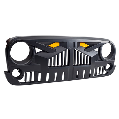 American Modified Empire Grille W/ LED Amber Lights Matte Black - AMJPAA00139