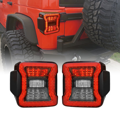American Modified JK To JL Conversion LED Tail Lights - Smoked Lens - AMJPAC03310