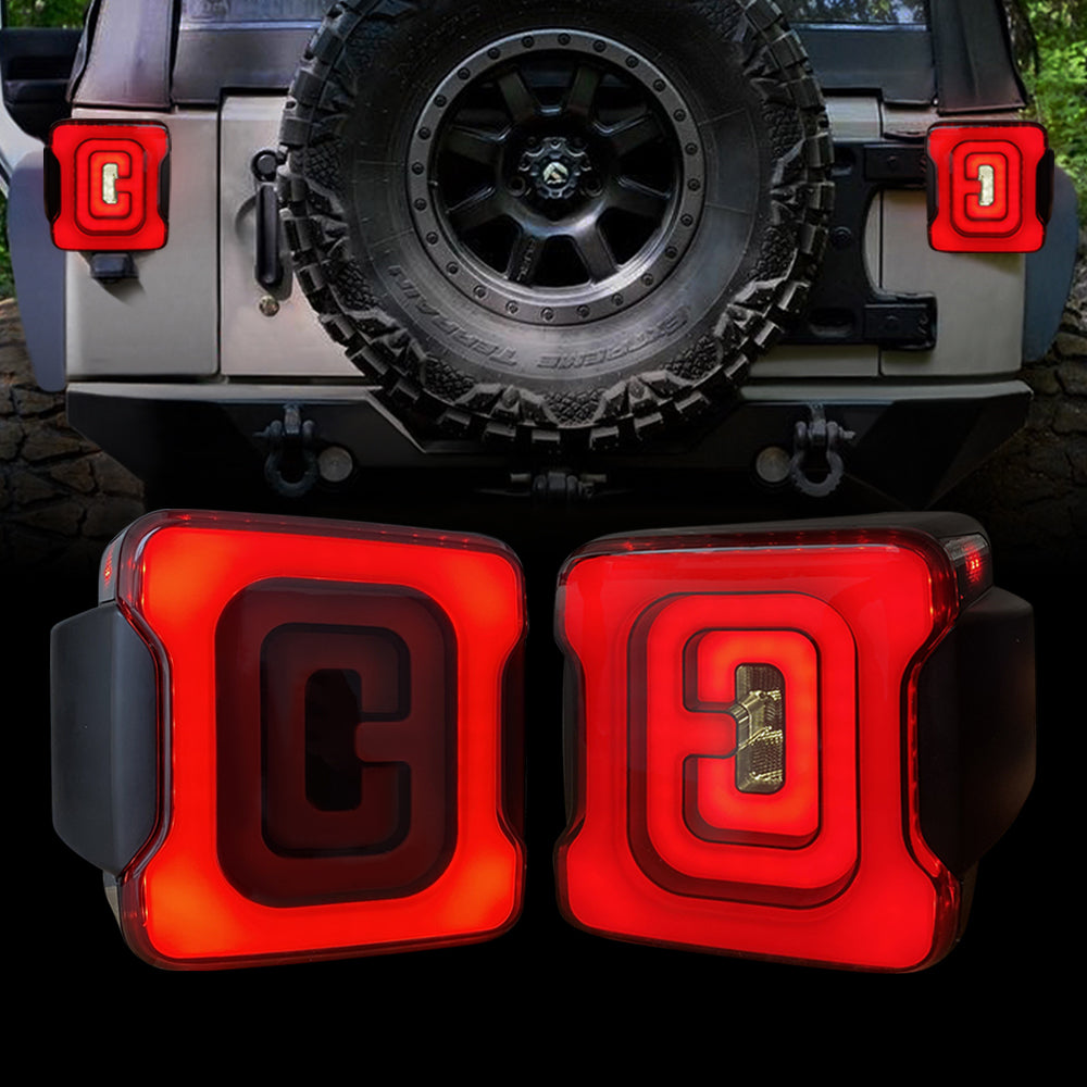 American Modified Tunnel Tail Lights - Smoked Lens - AMJPAC03312