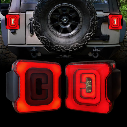 American Modified Tunnel Tail Lights - Smoked Lens - AMJPAC03312
