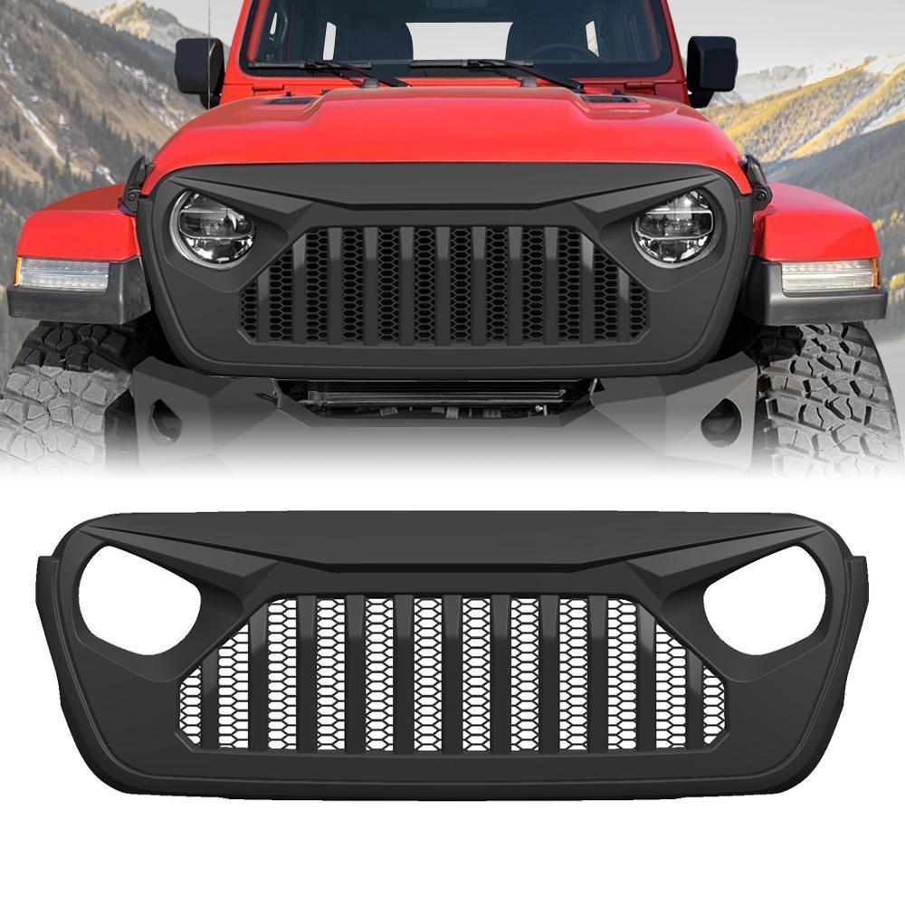 American Modified Vader Grille With Mesh - Matte Black - AMJPCA00103