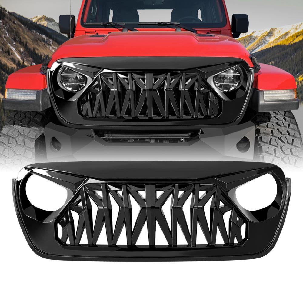 American Modified Shark Grille - Glossy Black - AMJPCA00104