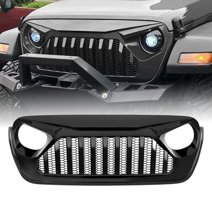 American Modified Vader Grille With Mesh - Glossy Black - AMJPCA00106