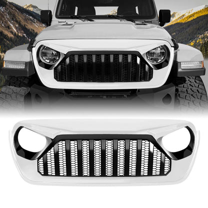 American Modified Vader Grille With Mesh - White Surround And Black Insert - AMJPCA00107