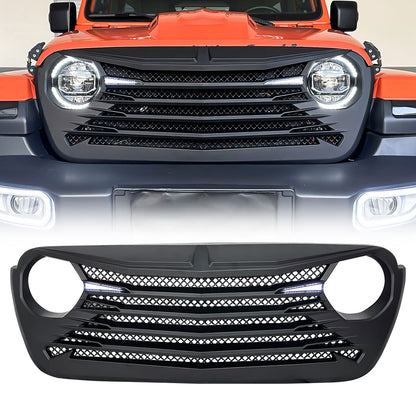 American Modified Tomahawk Grille With LED Eyebrow - AMJPCA00119