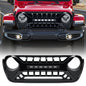 American Modified Armor Grille With LED Off-Road Lights - Glossy Black - AMJPCA00126