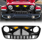 American Modified Empire Grille With LED Amber Lights - Glossy Black - AMJPCA00131