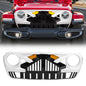 American Modified Empire Grille With LED Amber Lights - Black And White - AMJPCA00132