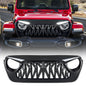 American Modified Shark Grille W/ LED Eyebrow DRL And Turn Signals - Matte Black - AMJPCA00133