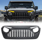 American Modified Vader Mesh Grille W/ LED Eyebrow DRL And Sequential Turn Signals Matte Black - AMJPCA00140