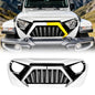 American Modified Goliath Grille W/ LED DRL And Turn Signals White & Black - AMJPCA00142