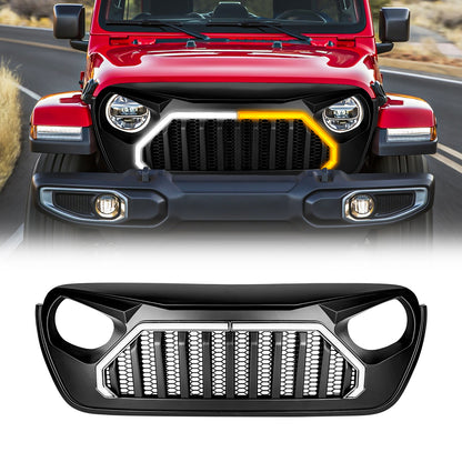 American Modified Gladiator Vader Grille W/ LED DRL And Turn Signals - AMJPCA00143