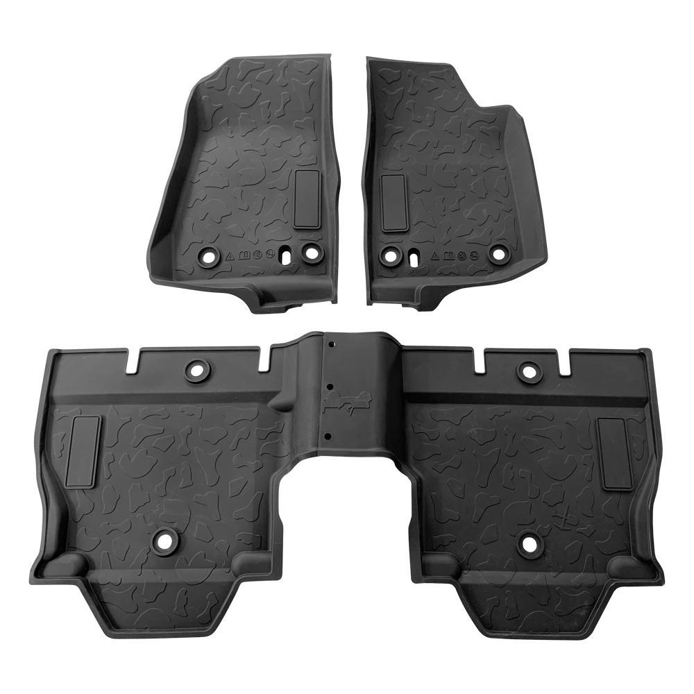 American Modified All-Weather Front And Rear Floor Mats - Black - AMJPCA03101