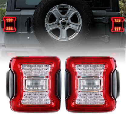 American Modified LED Tail Lights - Clear Lens - AMJPCA03302