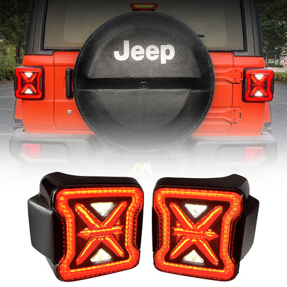 American Modified Arrow Tail Lights - Smoked Lens - AMJPCA03304