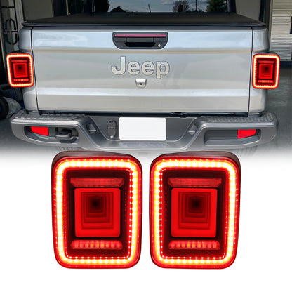 American Modified Smoked Lens Tunnel Taillights - AMJPEC00202