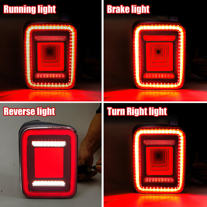 American Modified Red Lens Tunnel Taillights - AMJPEC00203