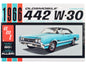 Skill 2 Model Kit 1966 Oldsmobile 442 W-30 Hardtop 1/25 Scale Model by AMT  free shipping USA