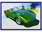 Skill 2 Model Kit 1972 Chevrolet Corvette Roadster 1/25 Scale Model by AMT  free shipping USA