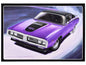 Skill 2 Model Kit 1971 Dodge Charger R/T 1/25 Scale Model by AMT  free shipping USA