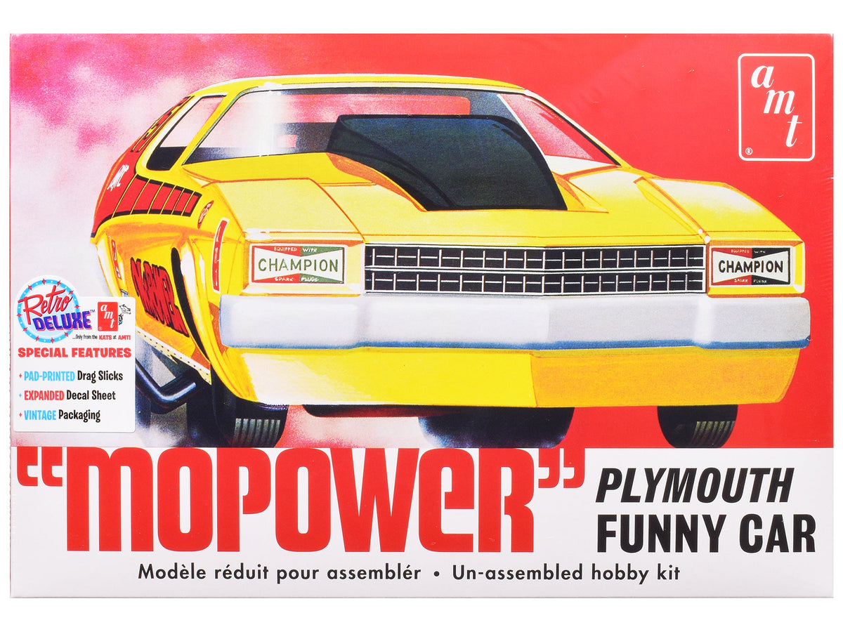 Skill 2 Model Kit Plymouth Funny Car "Mopower" 1/25 Scale Model by AMT  free shipping USA