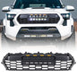 American Modified TRD PRO Style Front Grille W/ LED Off-Road Lights Amber Lights And DIY Letters - AMTYTAA00130