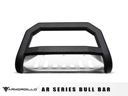 Armordillo 2001-2006 Chevy Avalanche 2500 AR Series Bull Bar - Matte Black W/Aluminum Skid Plate