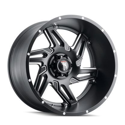 SPURS (AT186) SATIN BLACK MILLED