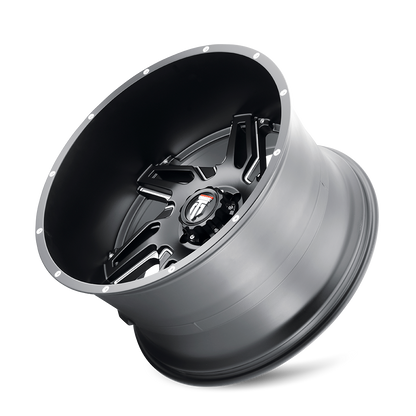 SPURS (AT186) SATIN BLACK MILLED