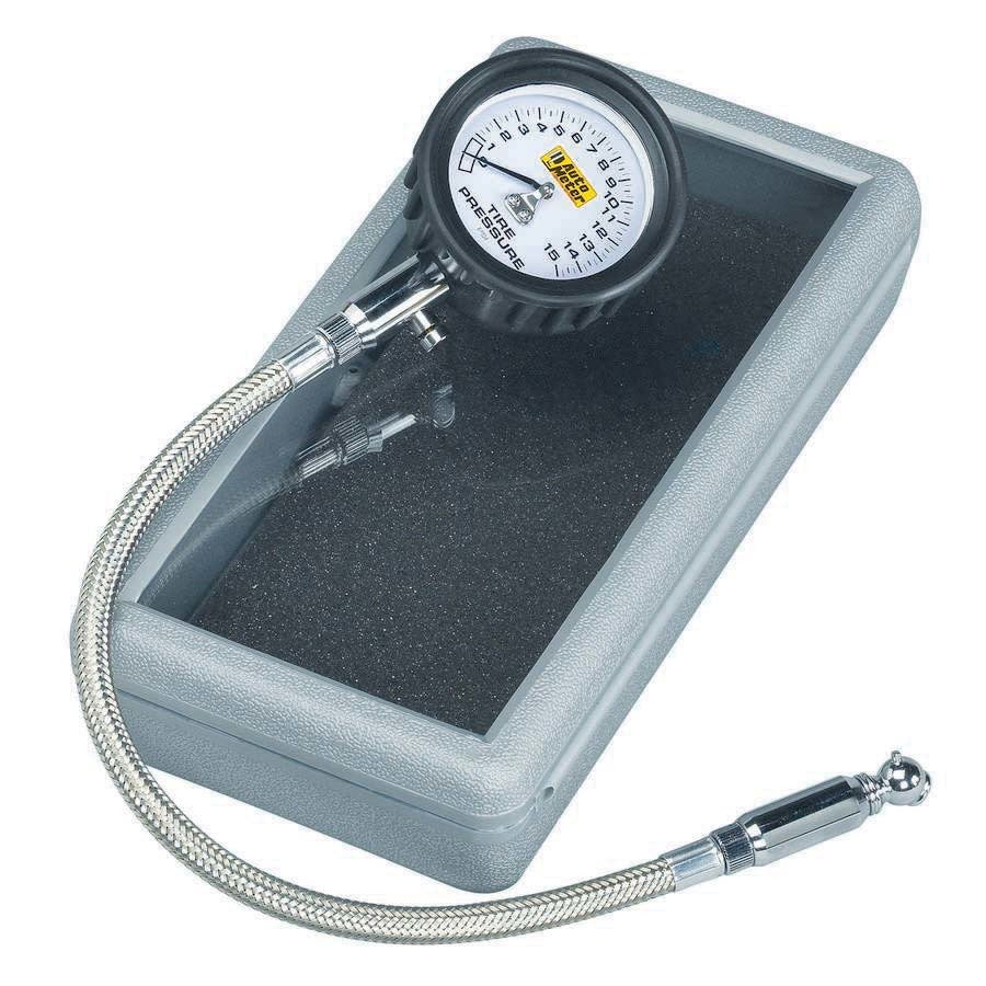 Tire Pressure Gauge 0-15 PSI Analog w/Bleed Valve - 2159