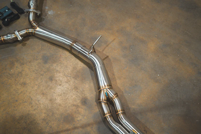 Audi B9 S4 S5 3.0L Catback T304 SS Black 3.5" Tips