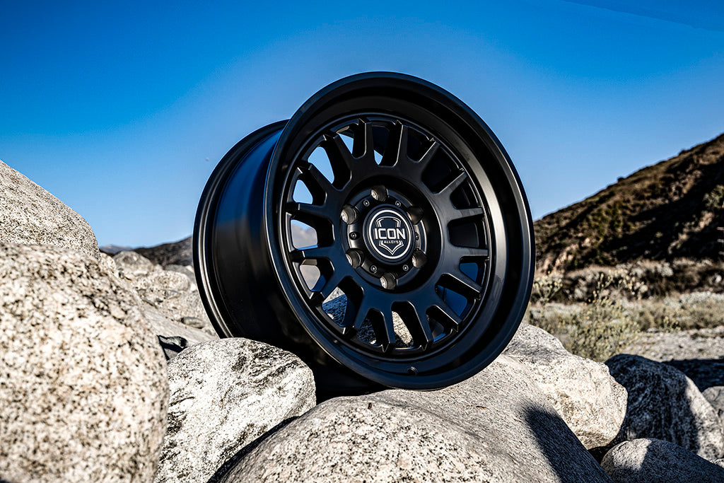 ICON Alloys Anza Satin Black 17 X 8.5 / 5 X 5.5 0mm Offset 4.75" BS