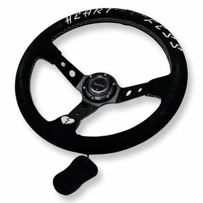 Suede Steering Wheel + Hub Adapter Kit For Subaru Impreza WRX STI Legacy Eclipse