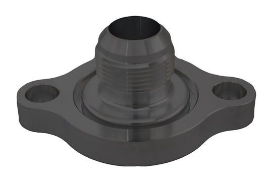 Water Neck  Chevy  LS Engine  Straight  Two Piece  Billet  -16AN  Black
